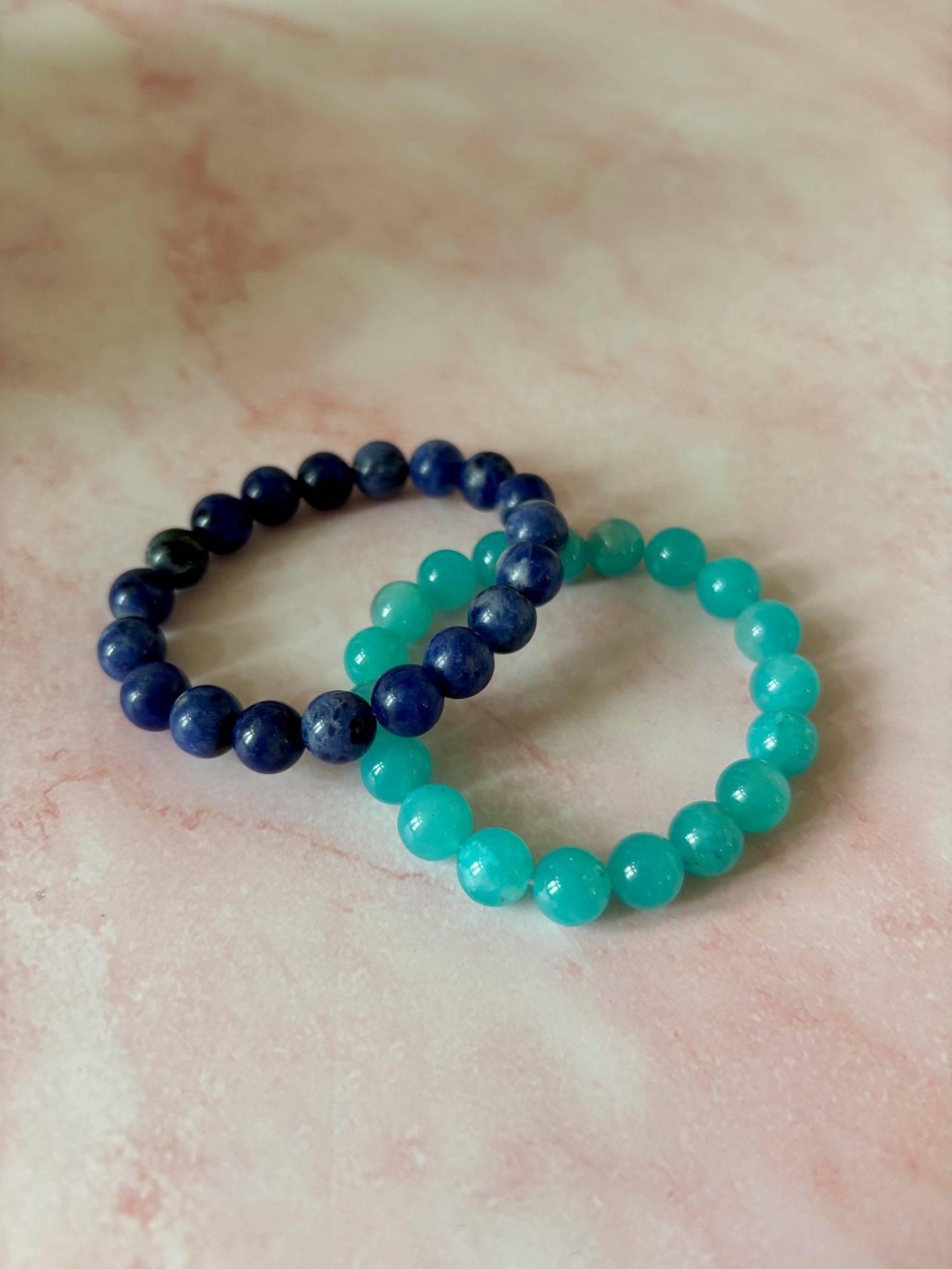 Bracelets Sphères Amazonite & Sodalite T0 AAA