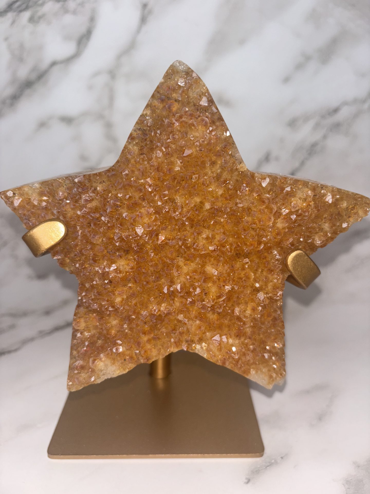 Citrine taillée en forme d'Etoile N°1 932g - Qualité EXTRA – Image 6