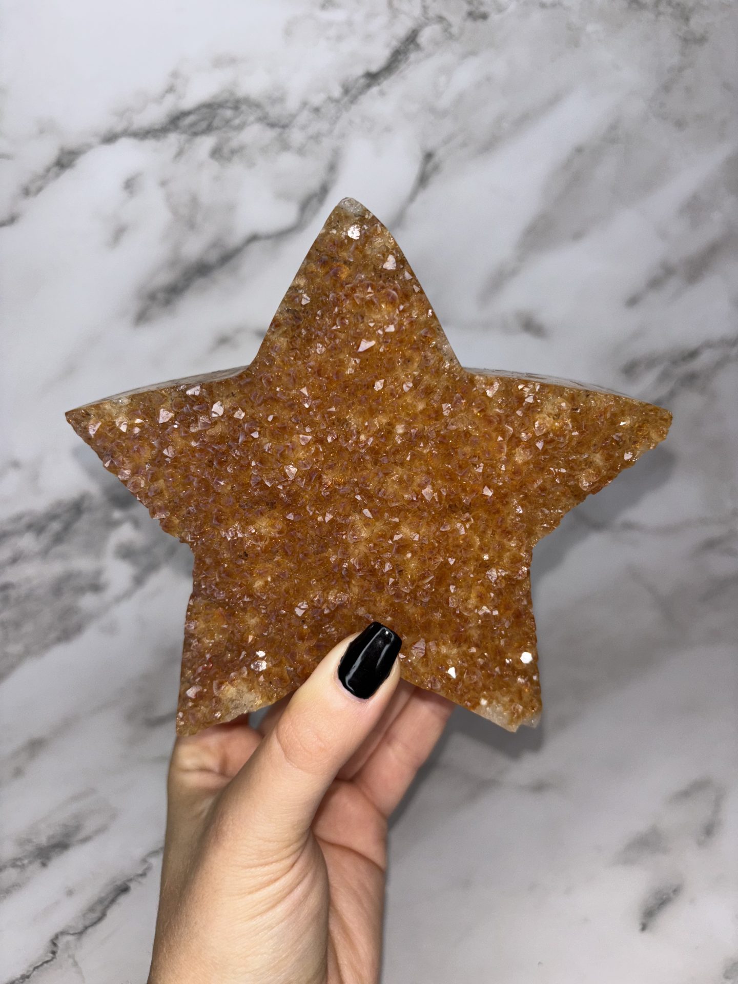 Citrine taillée en forme d'Etoile N°1 932g - Qualité EXTRA – Image 11