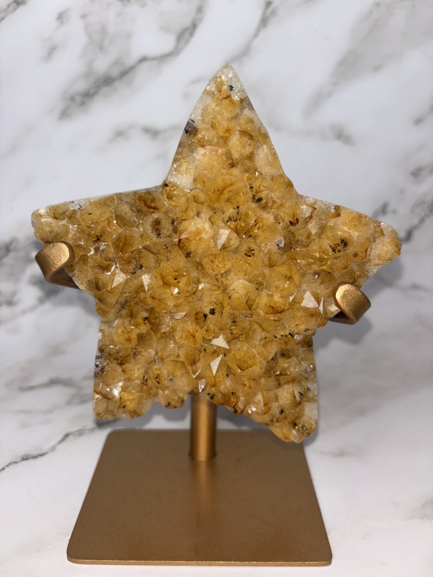 Citrine taillée en forme d'Etoile N°2 673g - Qualité EXTRA – Image 3