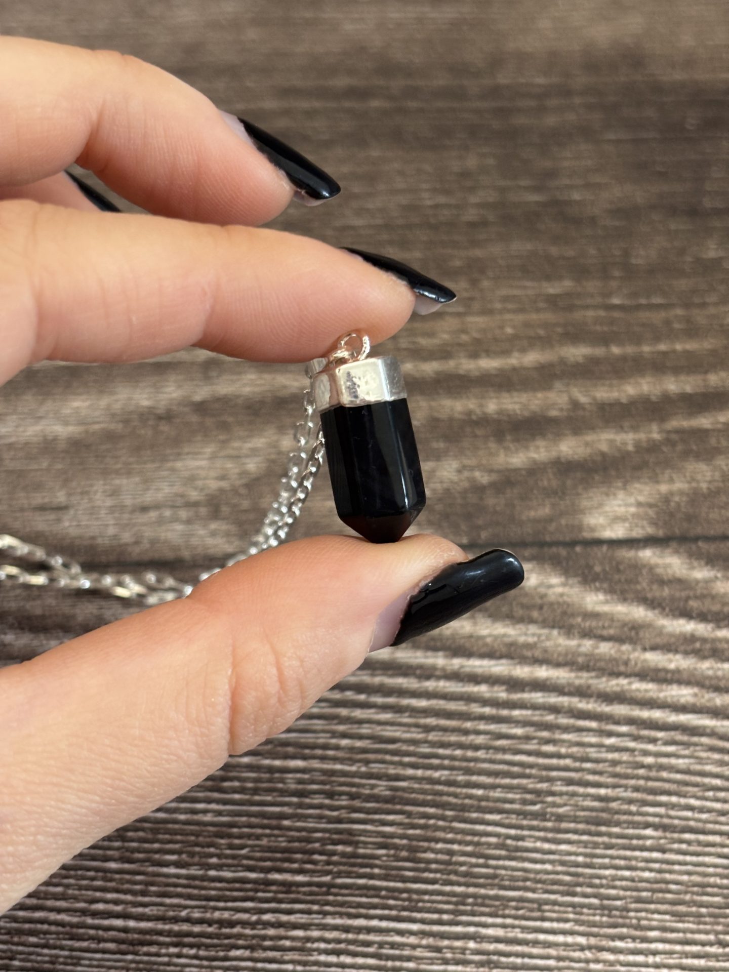Pendentif Pointe Tourmaline Noire du Brésil - PIÈCE UNIQUE – Image 3