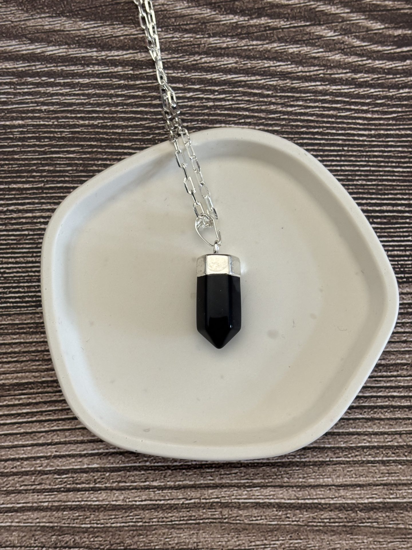 Pendentif Pointe Tourmaline Noire du Brésil - PIÈCE UNIQUE