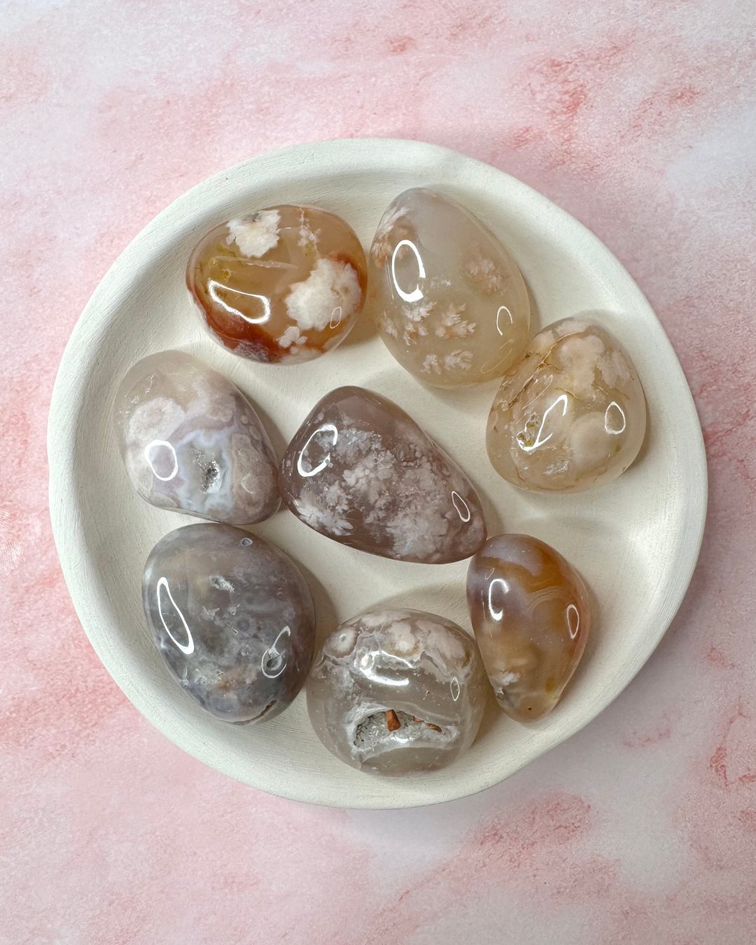 Agate Fleur de Cerisier Australie AA+