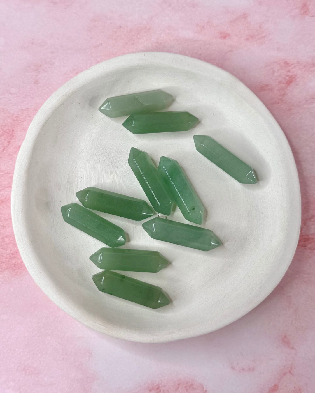 Aventurine verte biterminée du Zimbabwe