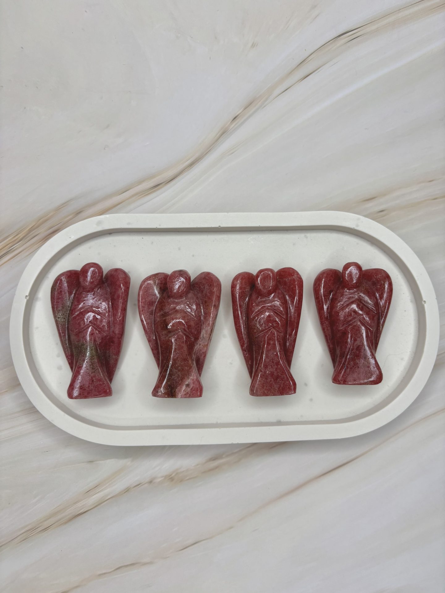 Ange de Poche en Rhodonite de Madagascar AAA – Image 5