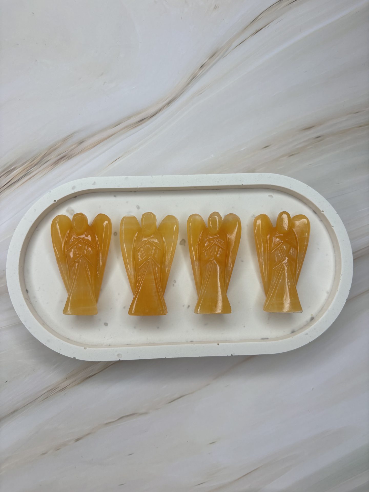 Ange de Poche en Calcite Orange de Chine AAA – Image 6