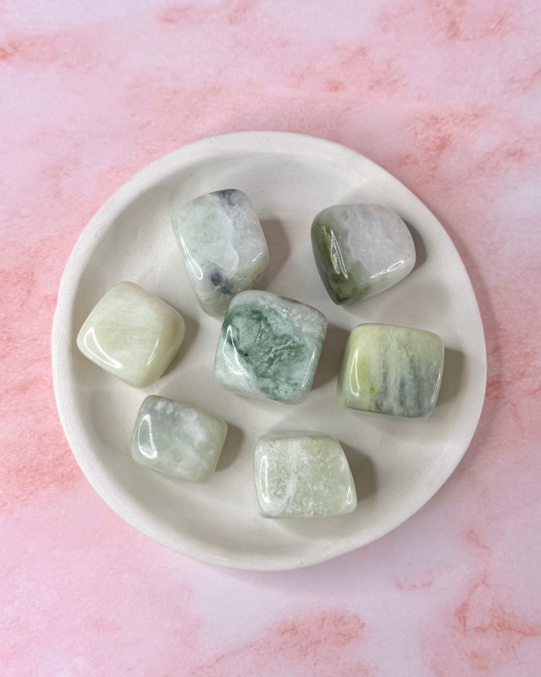 Jade de Chine (Serpentine) Cubique