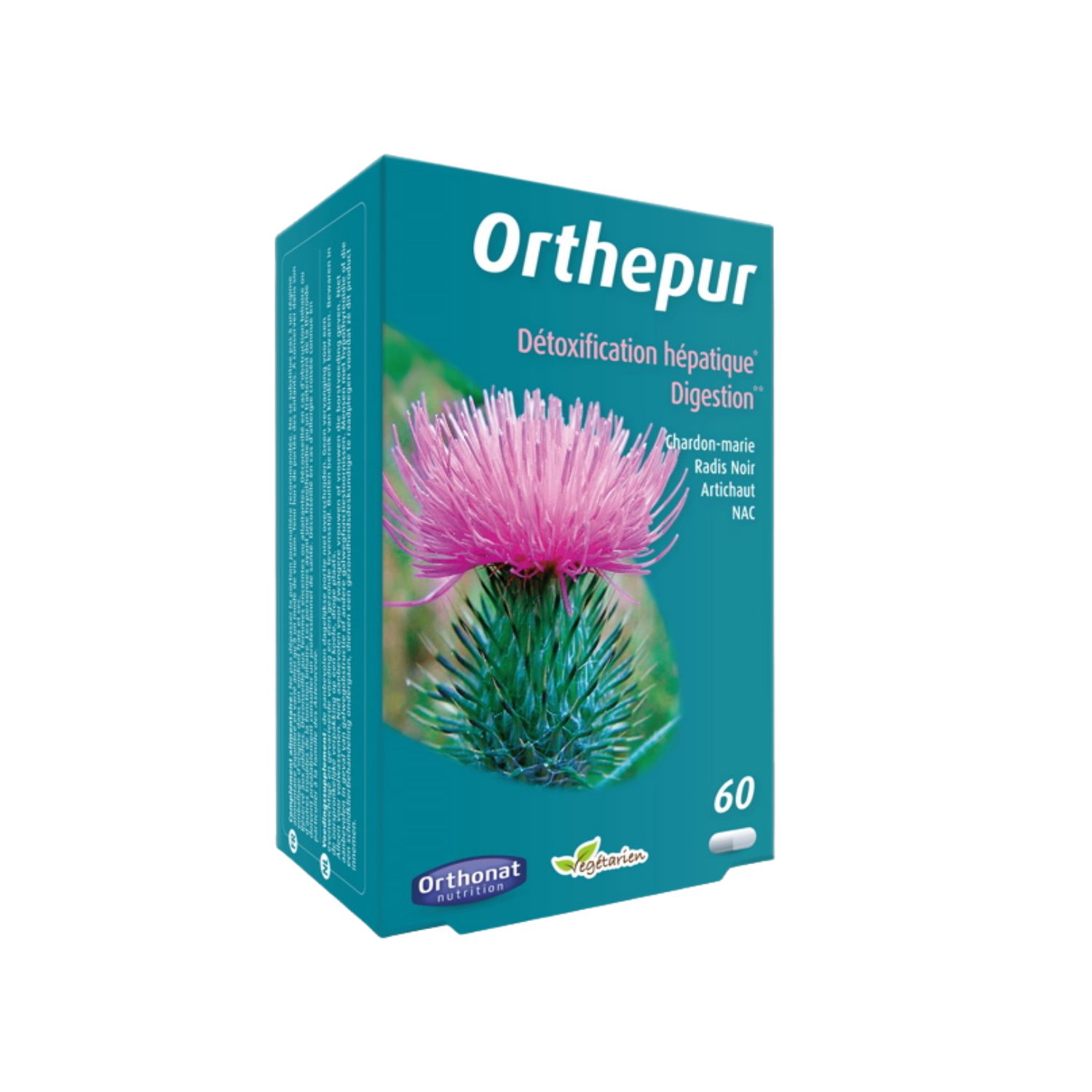 Orthepur – Détoxification Hépatique & Digestion – Chardon-Marie, Radis Noir, Artichaut, NAC