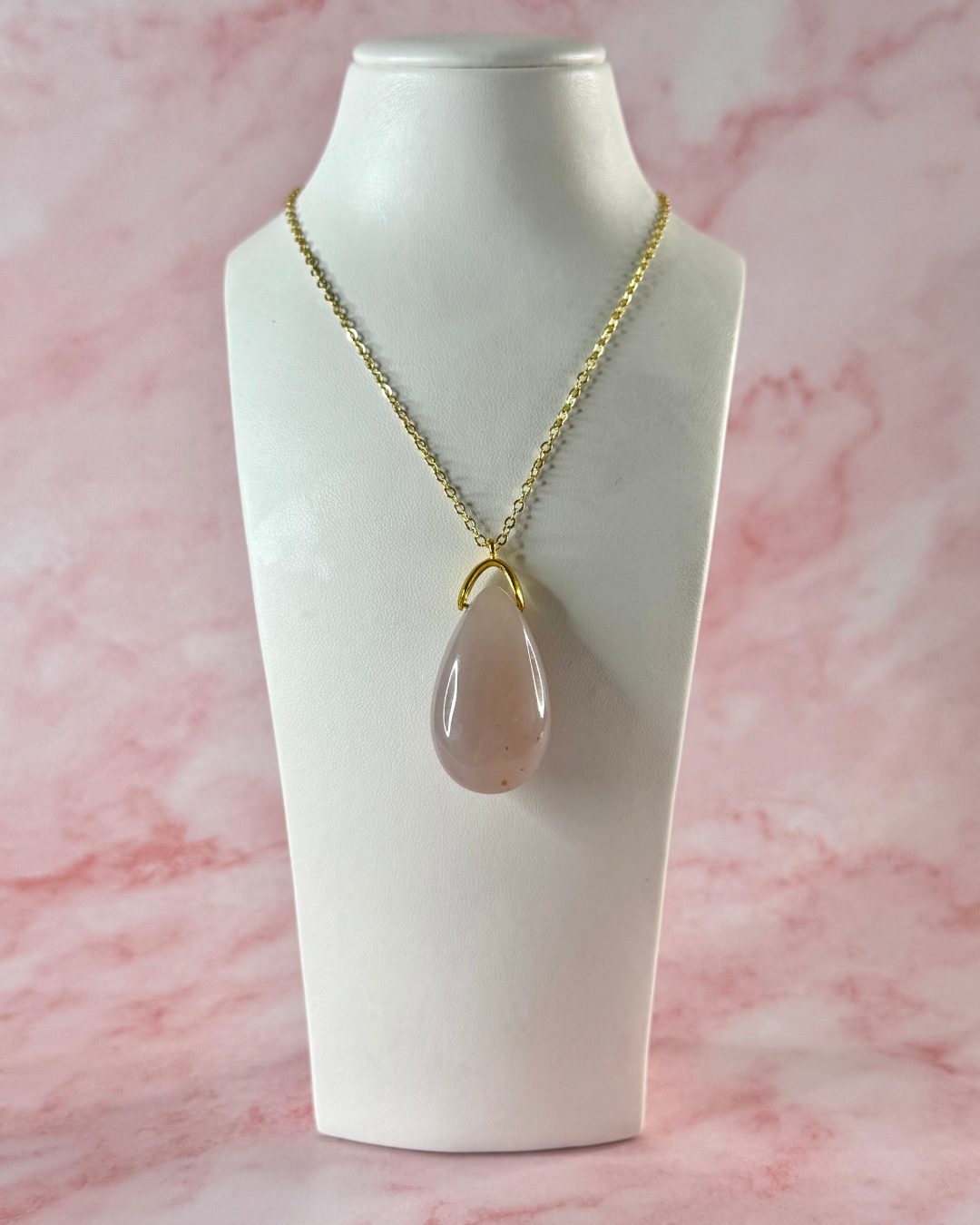 Pendentif Goutte Sautoir Agate Botswana A+