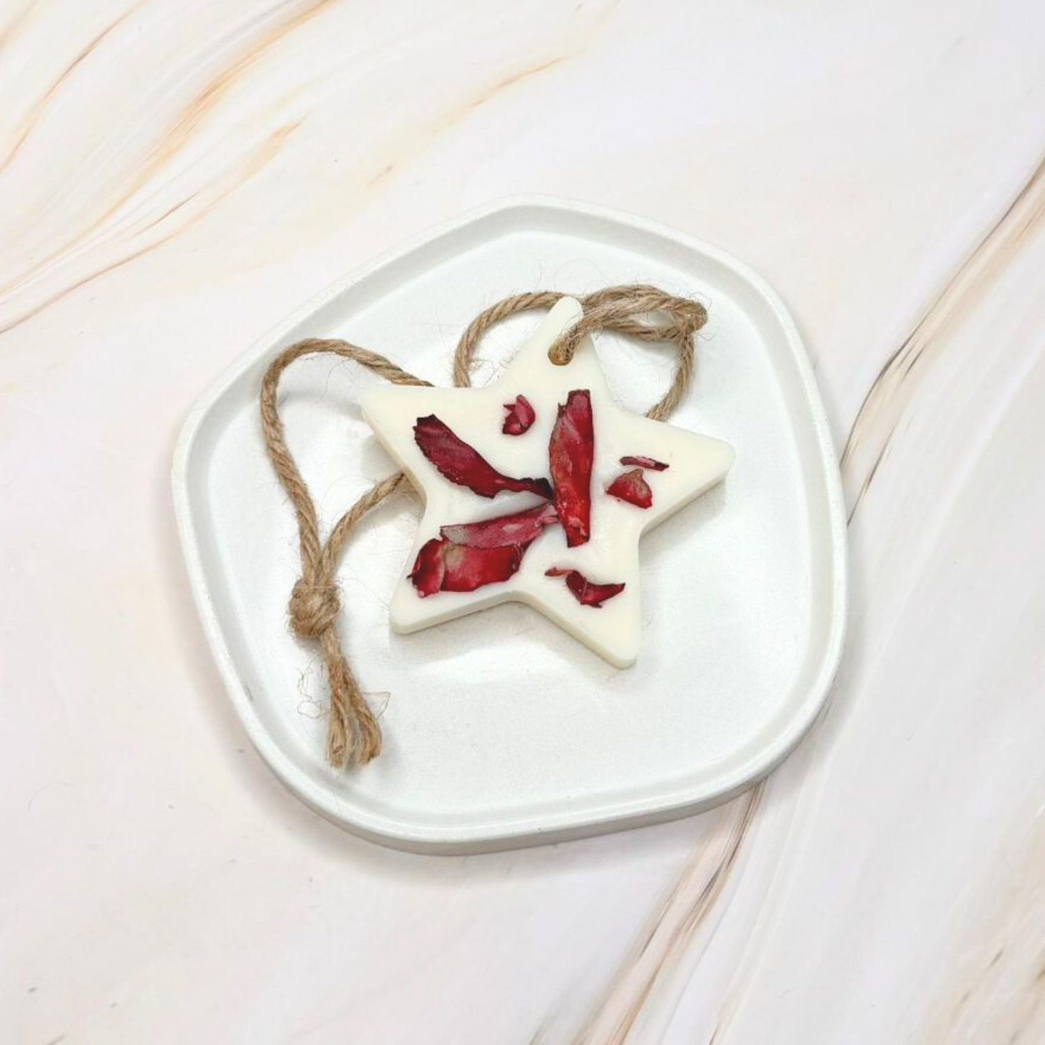 Suspension en Cire Parfumée Naturelle avec Feuilles de Sauge — Création Artisanale – Image 7