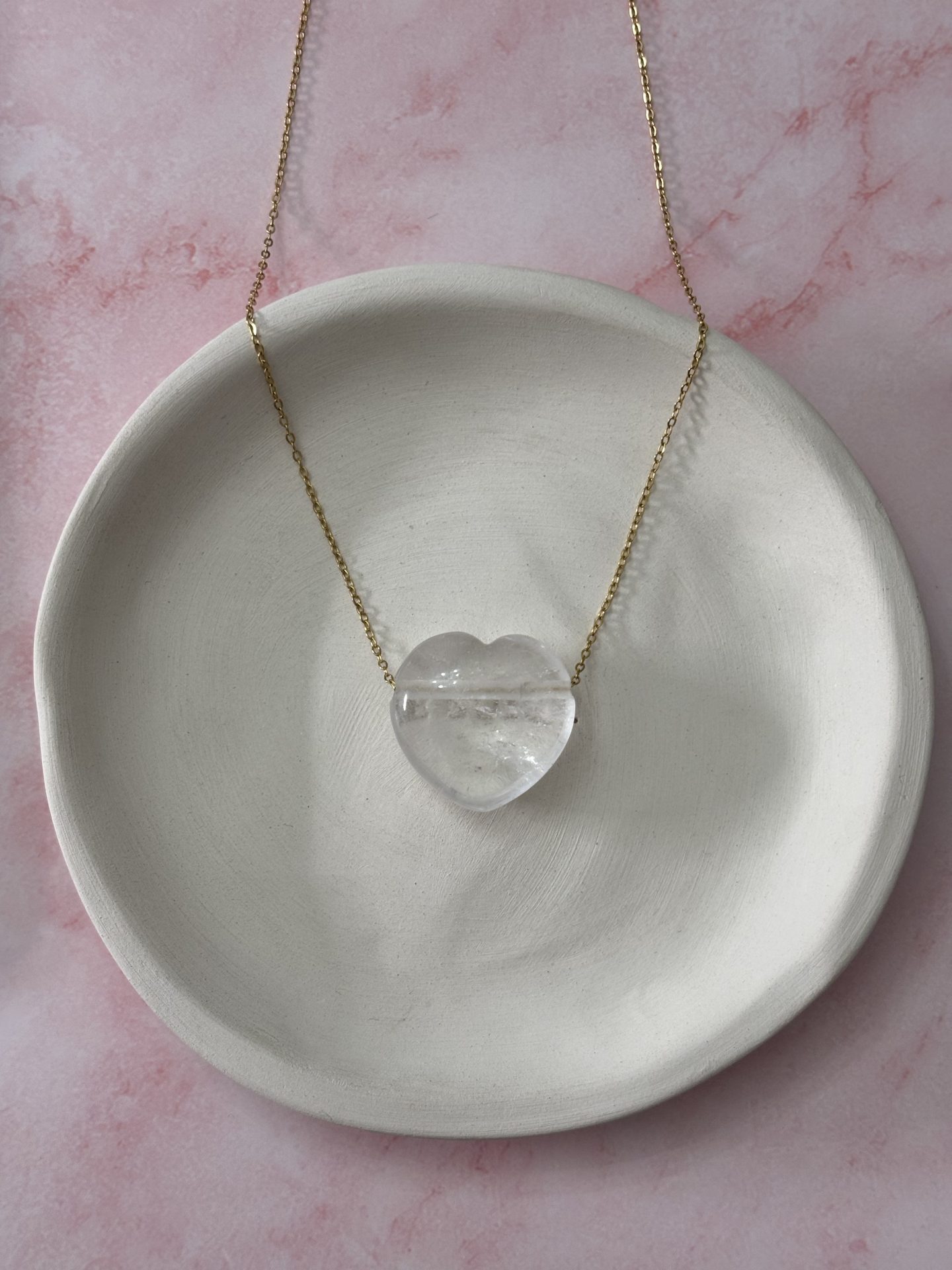 Collier Coeur en Cristal de Roche du Brésil A - Capsule Noël (Édition Limitée) – Image 3