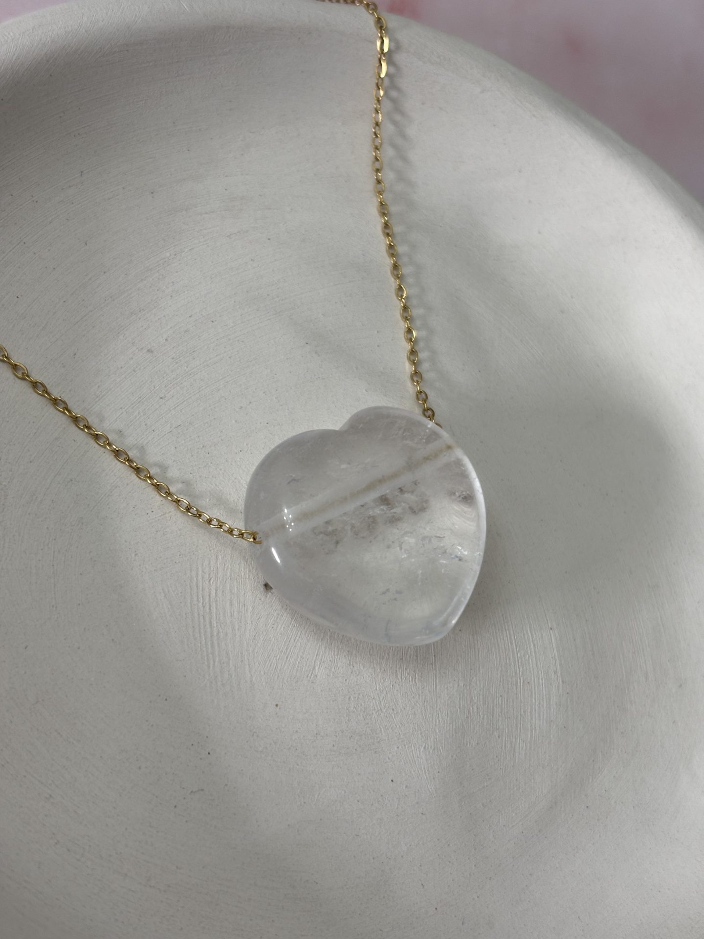 Collier Coeur en Cristal de Roche du Brésil A - Capsule Noël (Édition Limitée) – Image 4