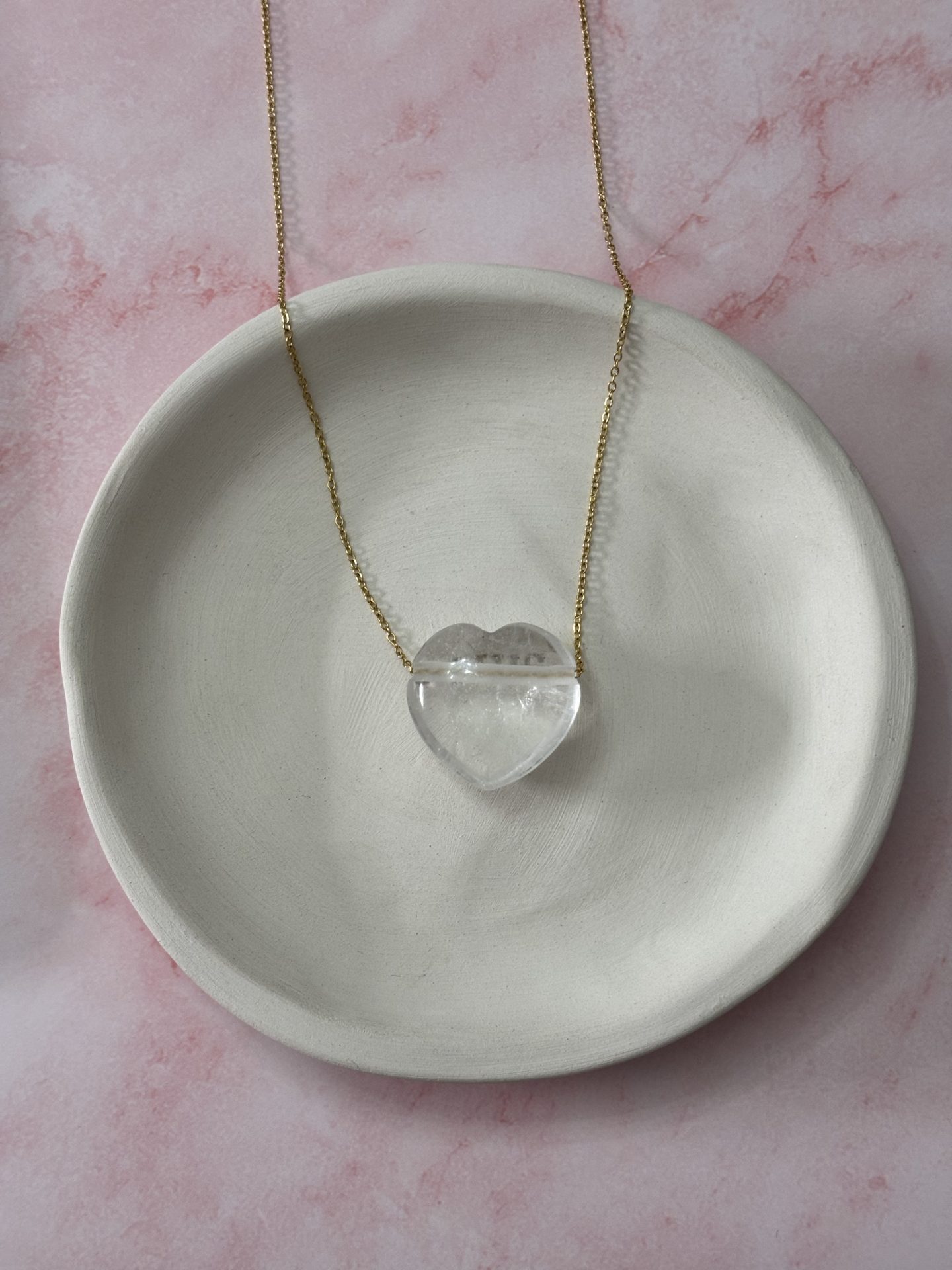 Collier Coeur en Cristal de Roche du Brésil A - Capsule Noël (Édition Limitée) – Image 5