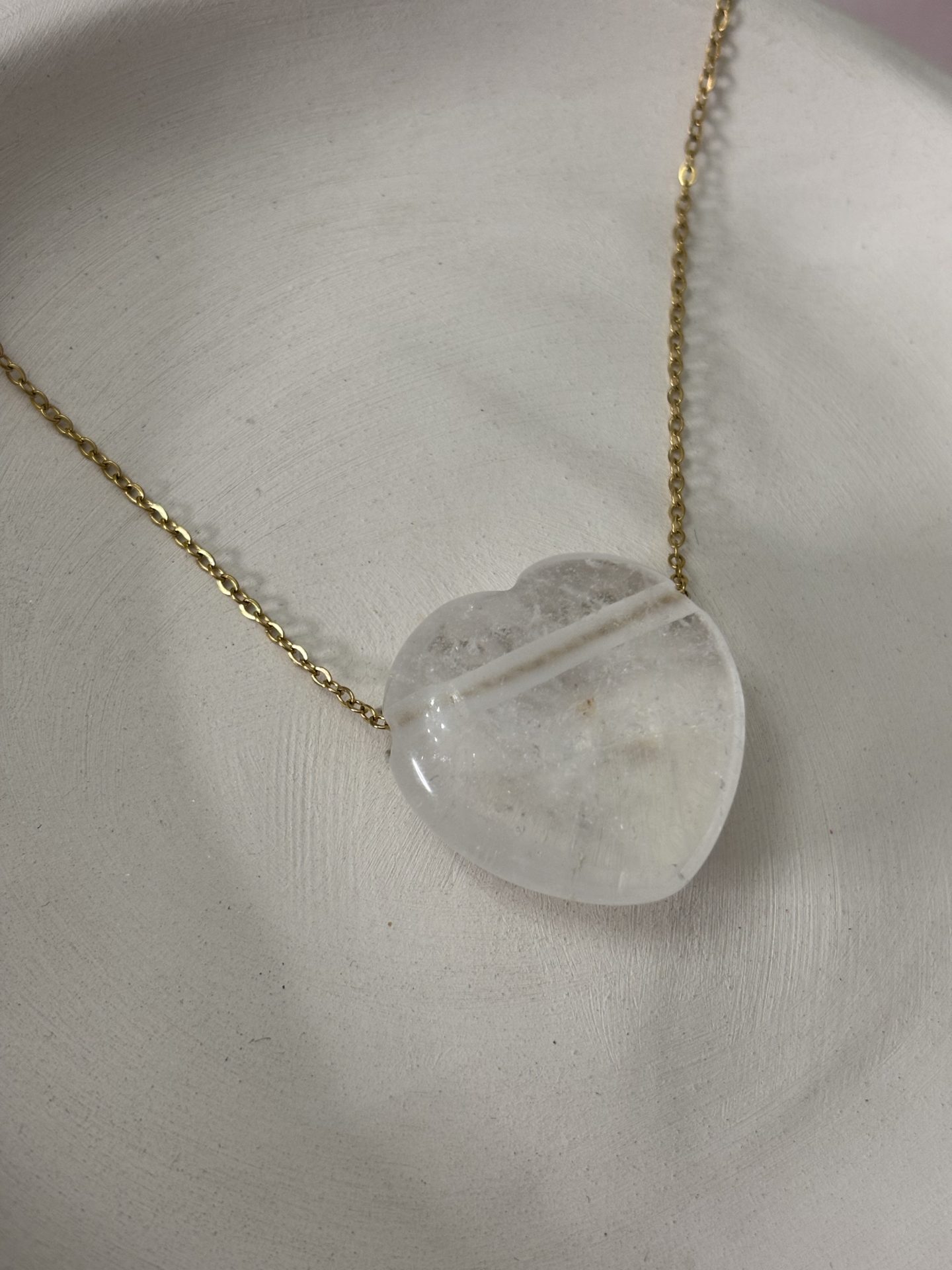 Collier Coeur en Cristal de Roche du Brésil A - Capsule Noël (Édition Limitée) – Image 7