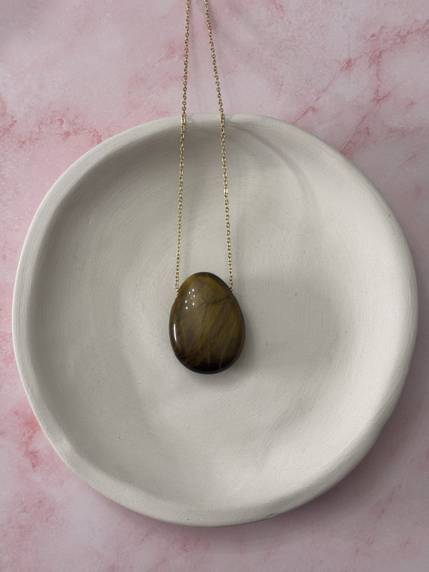 Collier Cabochon Oeil de Tigre d'Afrique du Sud AA - Capsule Noël (Édition Limitée) – Image 4