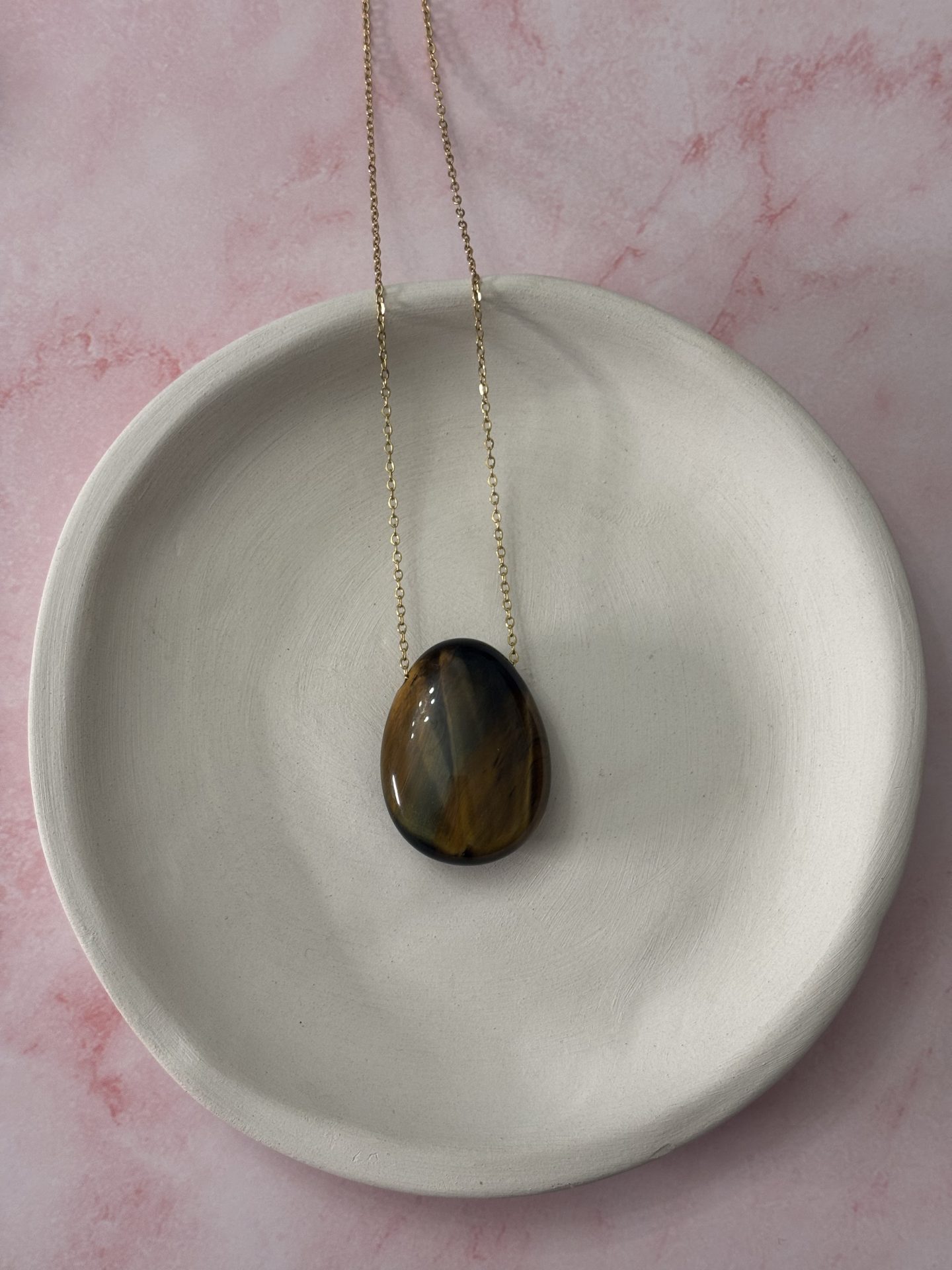 Collier Cabochon Oeil de Tigre d'Afrique du Sud AA - Capsule Noël (Édition Limitée) – Image 7