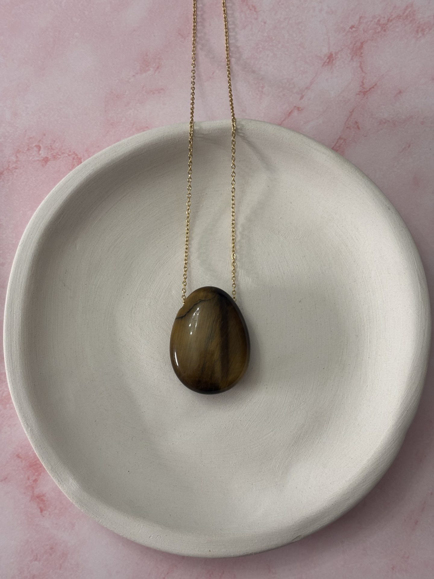 Collier Cabochon Oeil de Tigre d'Afrique du Sud AA - Capsule Noël (Édition Limitée) – Image 10