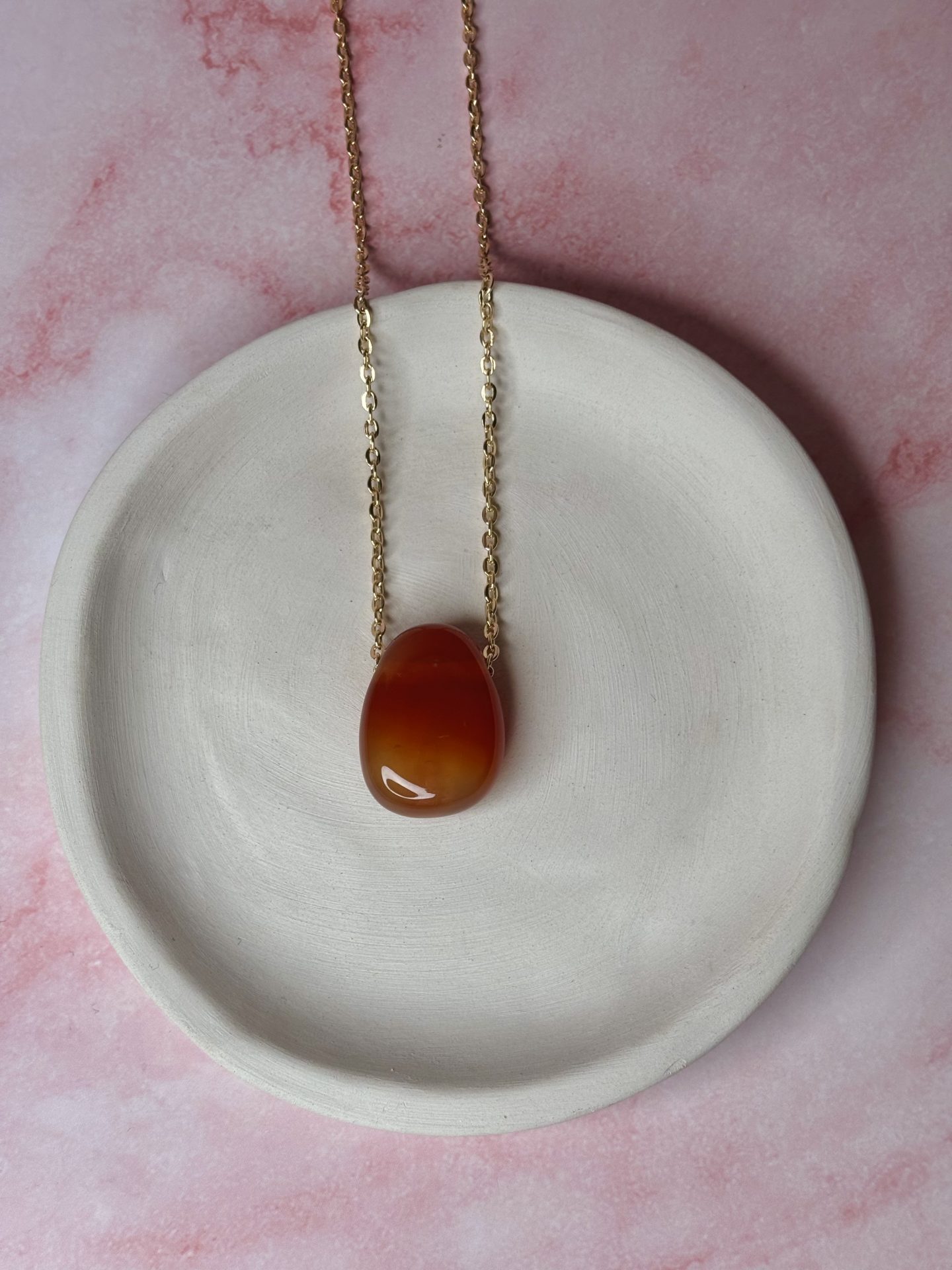 Collier Cabochon Cornaline A Brésil - Capsule Noël (Édition Limitée) – Image 8