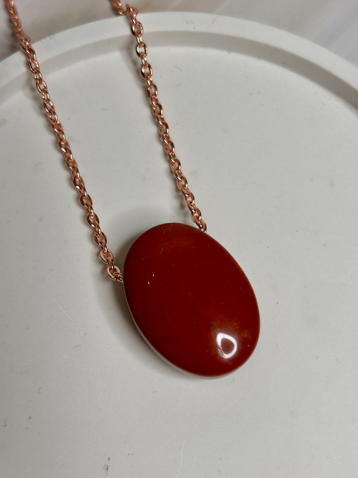 Collier Cabochon Jaspe Rouge Afrique du Sud A - Capsule Noël (Édition Limitée) – Image 11