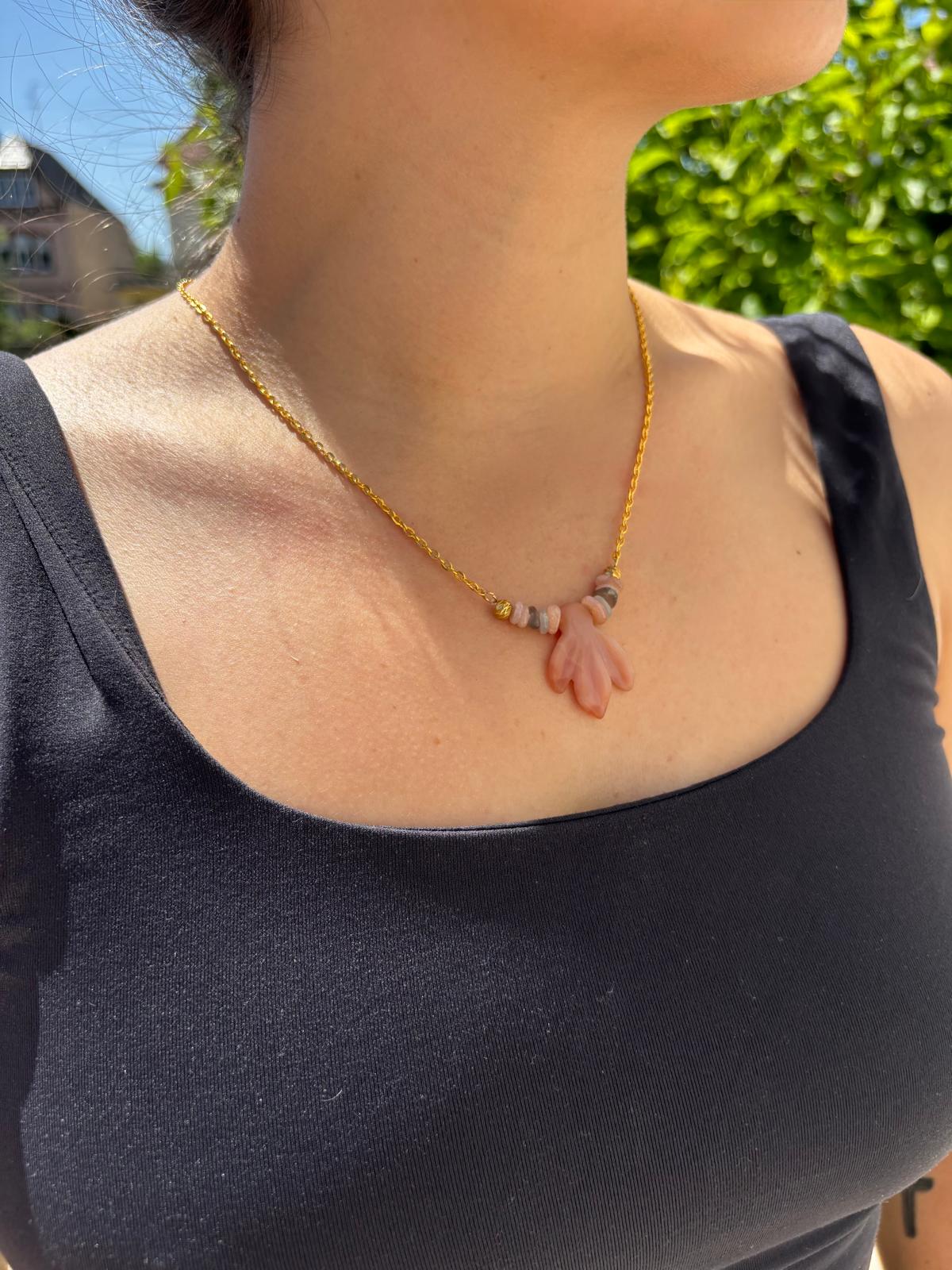 Pendentif Ange Pierre de Lune AAA - Capsule Solaire