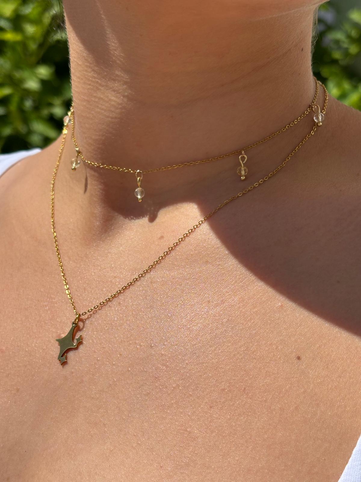 Collier Ras-de-cou Citrine AA - Capsule Solaire