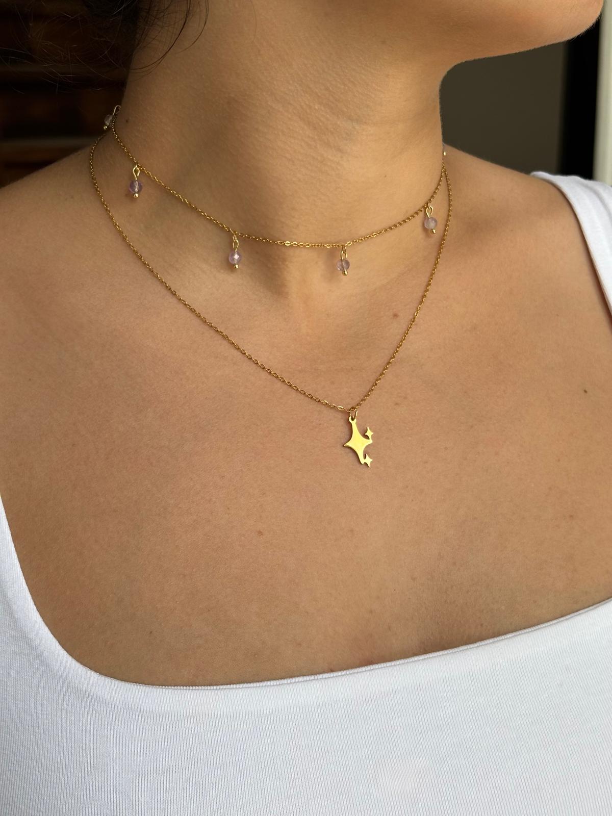Collier Ras-de-cou Amétrine AA - Capsule Solaire