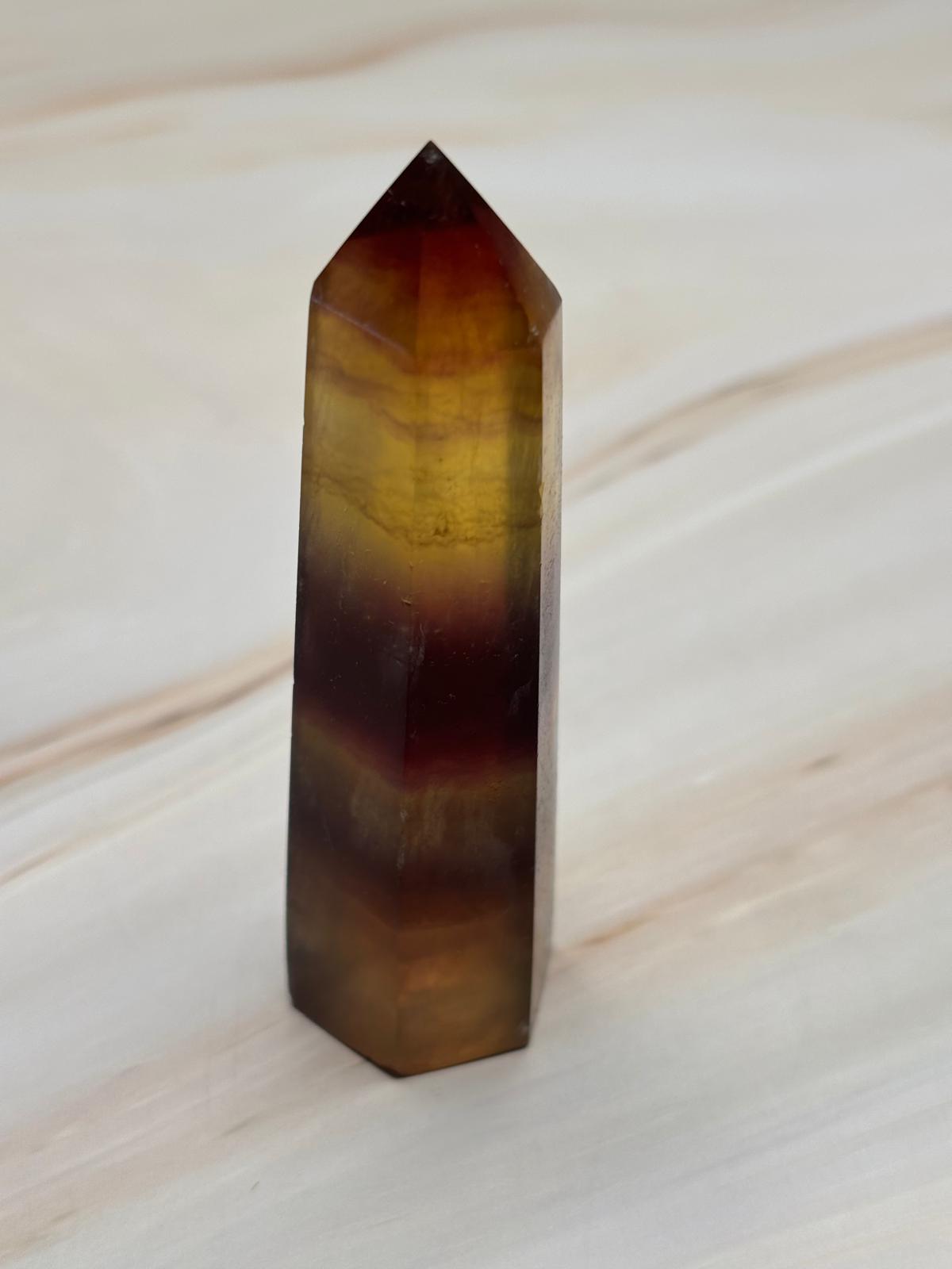 Pointe Fluorite Multicolore Dominance Jaune - OFFRE SPECIALE (Les Presque Parfaites)