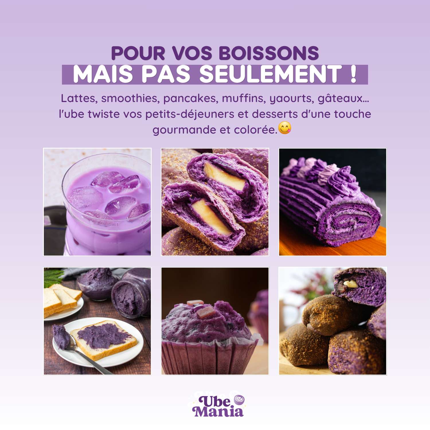 Ube en Poudre des Philippines Ubemania – 100% pure et naturelle – Source naturelle de fibres et antioxydants – Image 6